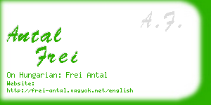 antal frei business card